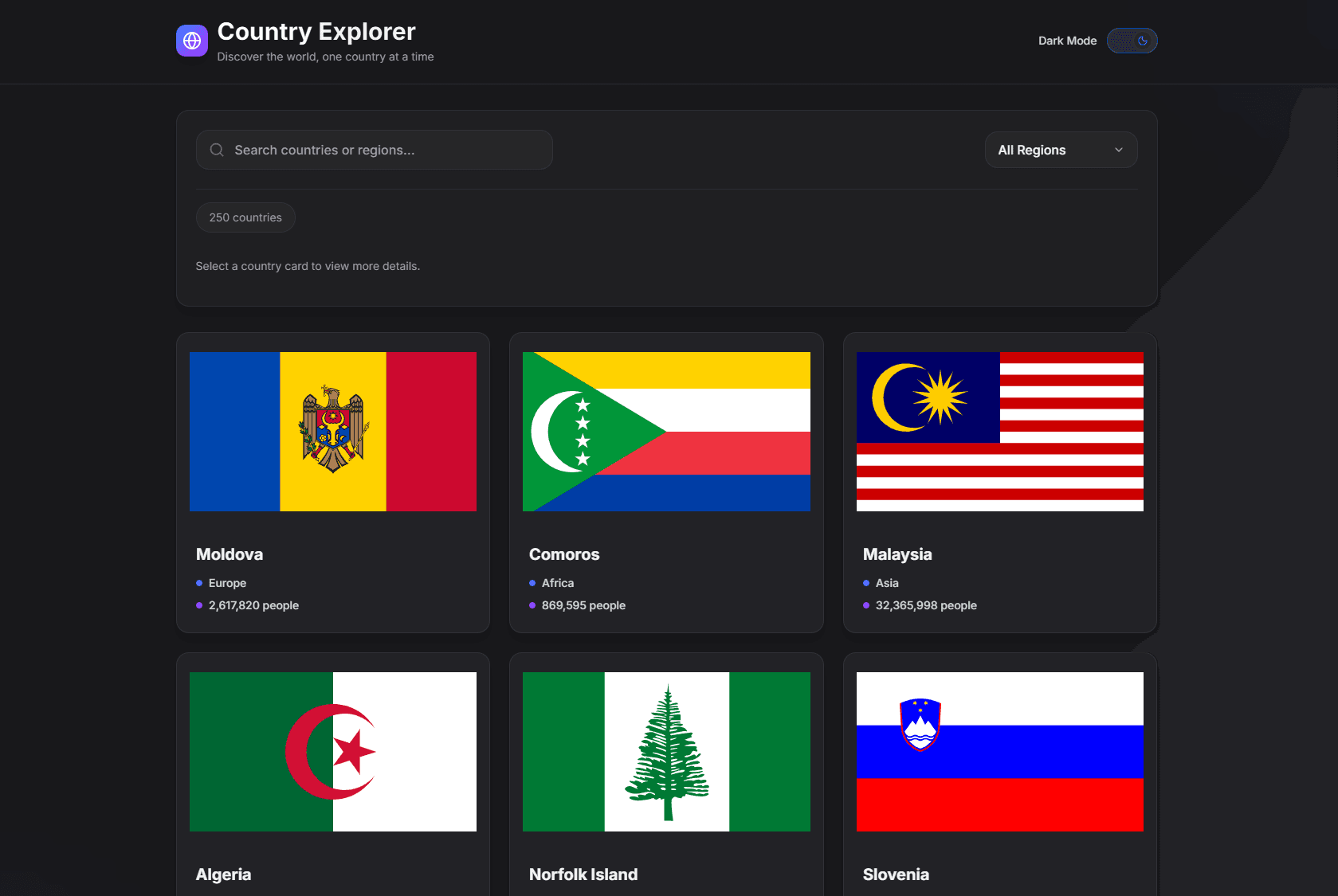 Country Explorer