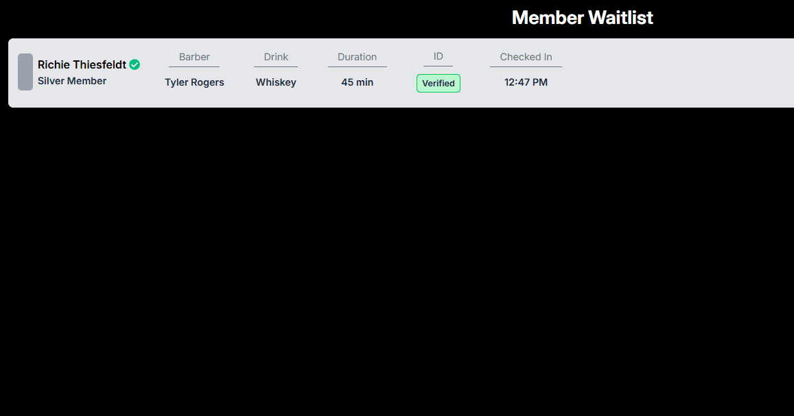Member Waitlist PWA
